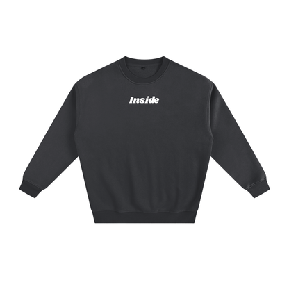Inside Solid Color Fleece Sweatshirt