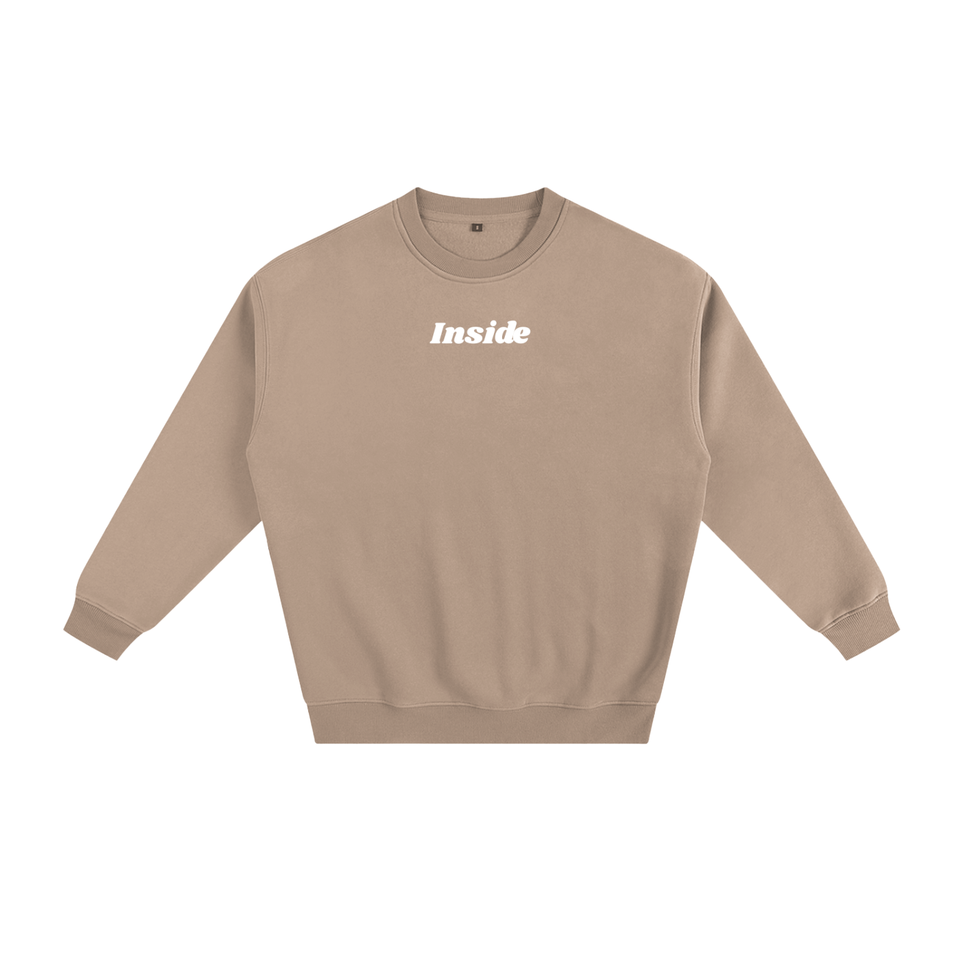 Inside Solid Color Fleece Sweatshirt
