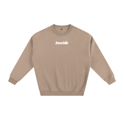 Inside Solid Color Fleece Sweatshirt