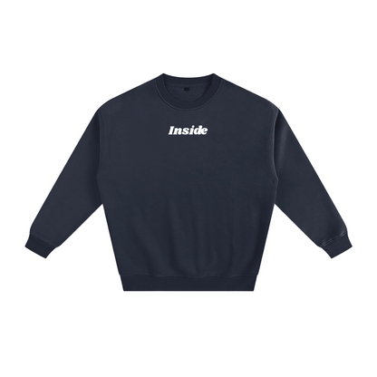 Inside Solid Color Fleece Sweatshirt