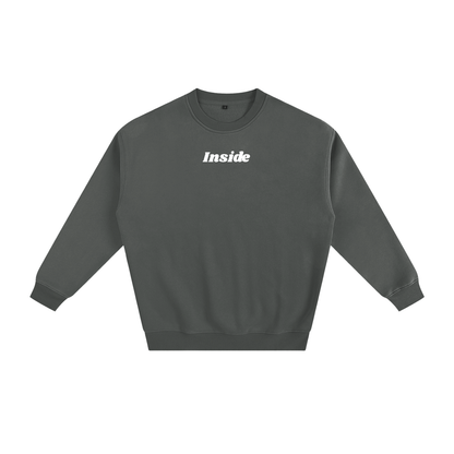 Inside Solid Color Fleece Sweatshirt
