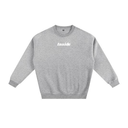 Inside Solid Color Fleece Sweatshirt