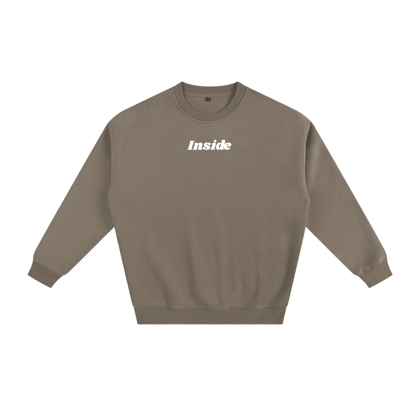 Inside Solid Color Fleece Sweatshirt