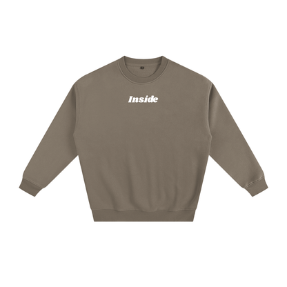 Inside Solid Color Fleece Sweatshirt